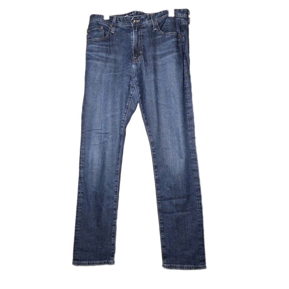 AG Everett Slim Straight Jeans Mens 33x34 Denim 360 Japanese Fabric Dark Wash